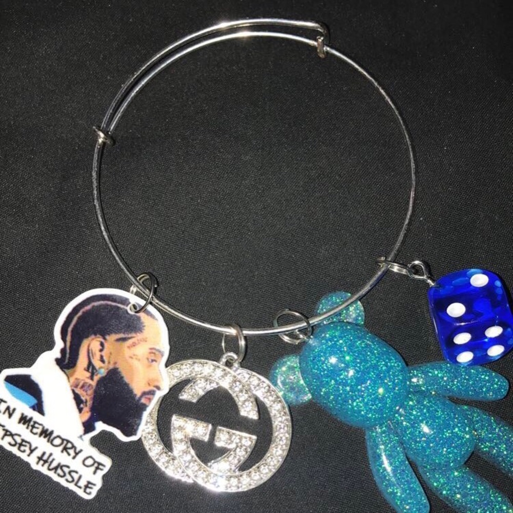 Nipsey hussle single Bangleset bracelet!! 🥰💙🔥